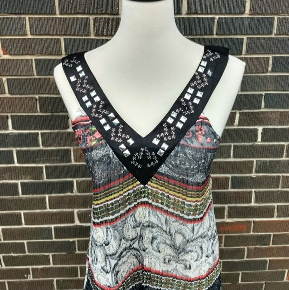 Anne Michael gauze dress sz small *2 - Picture 3 of 4